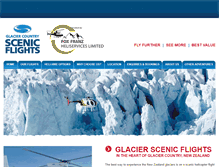 Tablet Screenshot of glacieradventures.co.nz